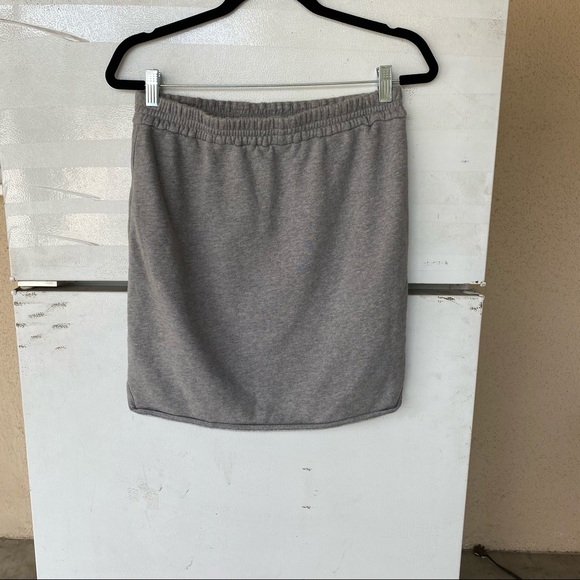 J.crew Factory French Terry Skirt Curved Hem - Picture 2 of 8